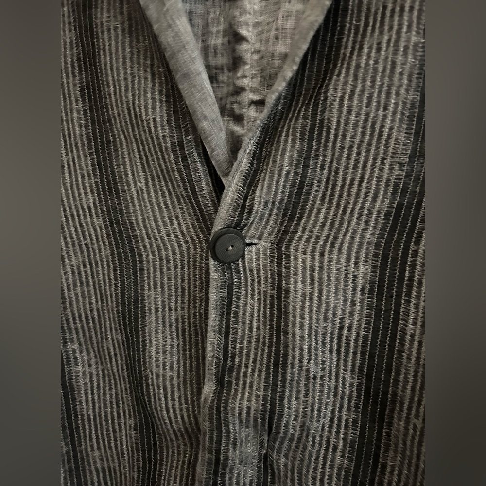 TRANSIT UOMO Italy Men’s Regular-Fit Textured Linen Blazer Jacket | Size S - Picture 4 of 12